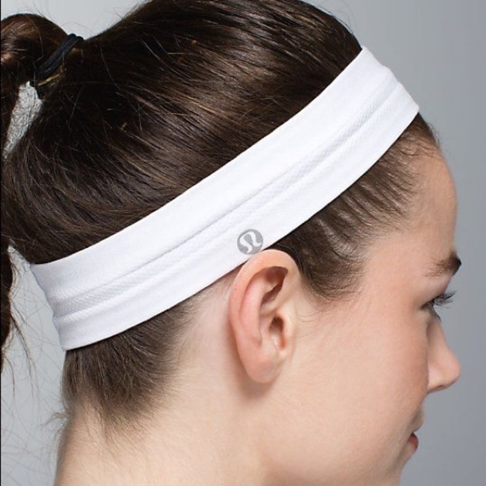 White Lululemon Head Band